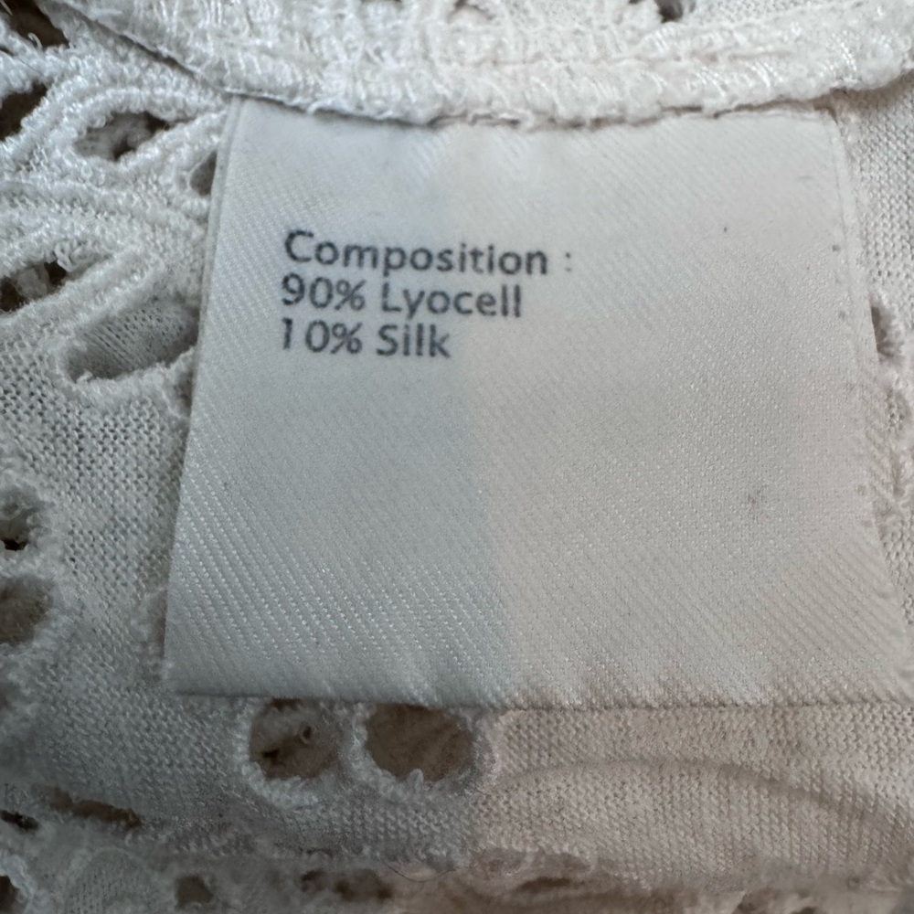 Phillip Lim 3.1 White Paisley Lace Motif Antique Button Dainty Cottage Dress - Picture 5 of 6